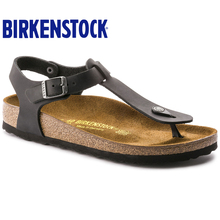 德国制造时尚Birkenstock软木鞋床中性天然牛皮人字凉拖鞋Kairo