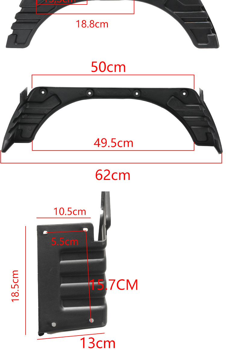 Suitable for Zongshen Foton rear fenders, waterproof and sun-proof mud flaps, enlarged and widened plastic universal water-blocking panels