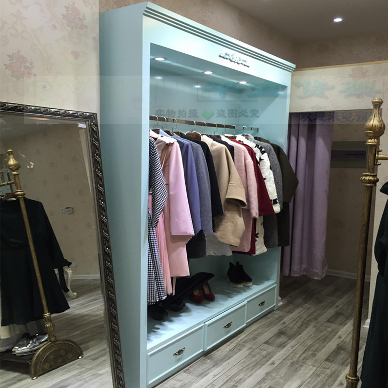 欧式服装店展柜服装货架衣服展示柜商场女装服装货柜包包展示柜_双氙