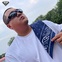 Nuclear explosion Classic waist fruit floral towel bandits helper Paisley headscarf Red Blue Haremoto locomotive riding face towels