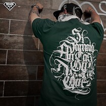 Nuclear Explosion Tide Card West Coast Bandit Chicano Floral Body Characters Full Back Printed Green Beauty Version Casual Short Sleeve T-shirt