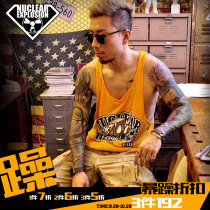 I-shaped loose robot dog summer color cotton modal wrinkle-proof leisure sports fitness for men and women training vest