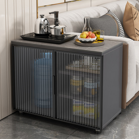 Modern simplicity light luxury rock plate side cabinet living room side cabinet multifunctional side cabinet coffee table Modern simplicity light luxury rock plate side cabinet living room side cabinet multifunctional side cabinet coffee table