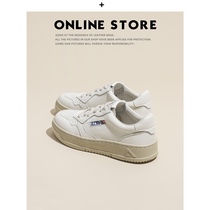 Small White Shoes Women Genuine Leather 2022 New Spring 100 Hitch Casual Sports Flat Bottom Plate Shoes Small Crowdage Old Adage Shoes
