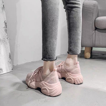 2020 new old daddy shoes women ins tide net red 100 hitch overfire students hollowed-out breathable mesh surface casual sneakers