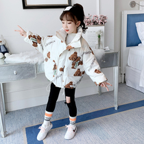 Girl Thickening Short bread uniforms New winter CUHK Fairy Ocean Cotton Padded Jacket Loose collar Kerch cotton clothes