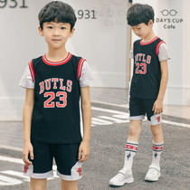 Kids Clothing 2022 New Boys 6 Middle Old Boys New Summer 9 Casual Fashion Short Sleeve Set 13 Fashion