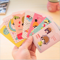Cartoon Cute bifacial bus cutting sleeve Student portable bank card door Forbidden Card Cover Identity Card Holder card holder