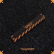 HolyOOPS SPACE mechanical keyboard key cap single SPACE personality metal cap cherry mx cherry axis