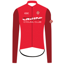 CCC wine red spring summer season breathable road mountain bike mens and womens long sleeve cycling suit top