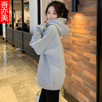 Grey Advanced Sensation Casual Wear womens spring autumn 2022 new Korean version loose Even cap jacket Conspicuge Jacket