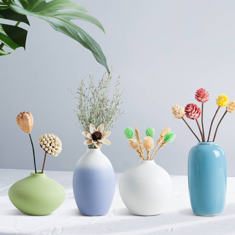 Creative Nordic ceramic vase ins wind porch place the dried flower arrangement sitting room desktop vases, I and contracted