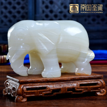 Jade Elephants Pendulum Pieces of Caixin New Chinese Living Room TV Cabinet Decorations Pendulum pieces New Home Gift Qiao relocating gifts