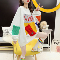 Sweatshirt woman spring autumn season big code women fit 200 catty long sleeves Loose Casual Sports Blouse Jacket