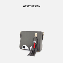 West Yuan monster eyes bag bag female 2019 new small square bag shoulder crossbody casual small bag