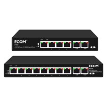 Brand new 4 openings 8-mouth POE 100 trillion switch iron shell lightning protection wireless AP camera powered built-in fiber one thousand trillion