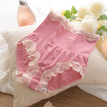 True love home shot 2 seamless high-waisted postpartum abdominal hip-raising panties Large size triangle lace body shaping underpants