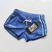 Sexy low waist double mesh sports shorts quick-dry breathable Mens summer fitness shorts track and field running three-point pants