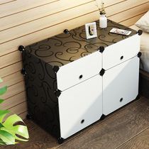 Bedside table small narrow 20cm small plastic simple bedroom bedroom student assembly drawer storage locker