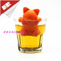 New Silicone Tea Maker Silicone Gel Small Cat Tea Filter Creative Tea Bag Tea Leak Tea Filter Little Cat Tea Maker