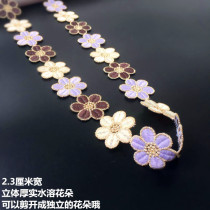 Color ethnic wind daisies thickened petals water - soluble lace decorated by hand decorated small flower clothing cap decorated accessories