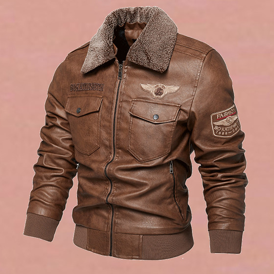 Cross -border European and American men's leather clothes winter fashion foreign trade lapel men's plus velvet thickened leather jackets men
Cross -border European and American men's leather clothes winter fashion foreign trade lapel men's plus velvet thickened leather jackets men