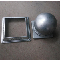 Iron flower accessories corner cover post head cap 120 square tube applicable