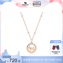 Alai Ai Kaisa 925 Silver choker Female Elegant Temperament Puppy Pendant Simple Fashion Necklace Women