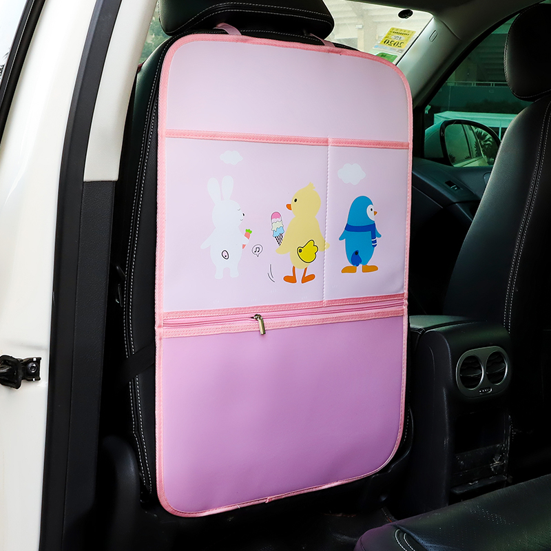 Car interior supplies Seat back anti-kick pad anti-dirty pad Creative cartoon chair decoration rear car anti-kick pad