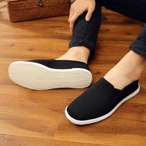 Young and middle aged people's cloth shoes traditional old Beijing cloth shoes men's handmade 1000 layer square mouth soft sole lightweight and comfortable dad shoes