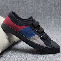 Summer breathable leisure old Beijing cloth shoes mens shoes spring trendy shoes 2020 new canvas one pedal Joker board shoes