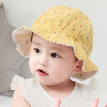 Baby hat spring and autumn thin cotton female baby fishermans hat girl princess basin hat toddler Baby cap summer sunscreen