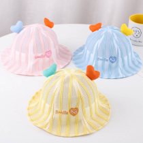 Baby hat Summer thin section Male Bao Bao Bao Fisherman Hat Cute Super Cute Baby Basin Hat Childrens Hat Sunscreen Sun Shade