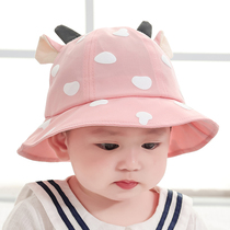 Baby Hat Spring Autumn Slim 1-2-year-old 3 male and female child fisherman hat cute super cute baby basin cap Summer sun protection