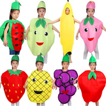 Halloween adult children fruit and vegetable modeling Kindergarten environmental protection fashion show Parent-child performance performance clothing