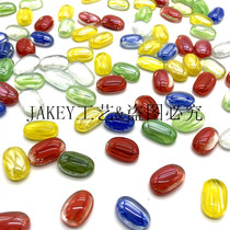 Color flower heart glass beads flat beads stone fish tank decoration seagrass landscaping glass ball water grass Crystal pinball landscape