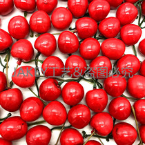 Mini Cherry simulation fake fruit cherries super realistic plastic fruit decoration indoor decoration