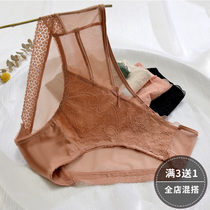 Japanese lace underwear women cotton cotton crotch ladies no trace hot breathable girl nature confusing triangle shorts head