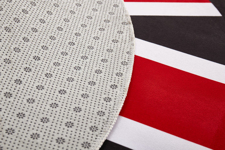 3d印花圆形地垫电脑椅垫转椅垫衣帽间吊篮儿童卡通图案床边地毯垫