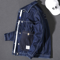 Handsome Qi Functioning 2021 Spring Autumn Season Denim Jacket Male Tide Card Male Locomotive Han Version Trend Casual Vest
