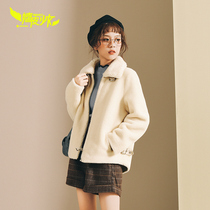 Lamb wool coat women Korean version of loose short coat 2019 Winter New lamb cashmere women short coat women