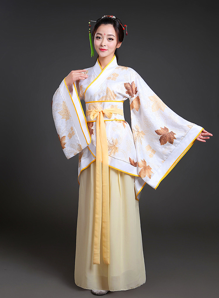 汉服女装曲裾宫廷古装服装原创汉唐古装仙女装改良民族风演出服