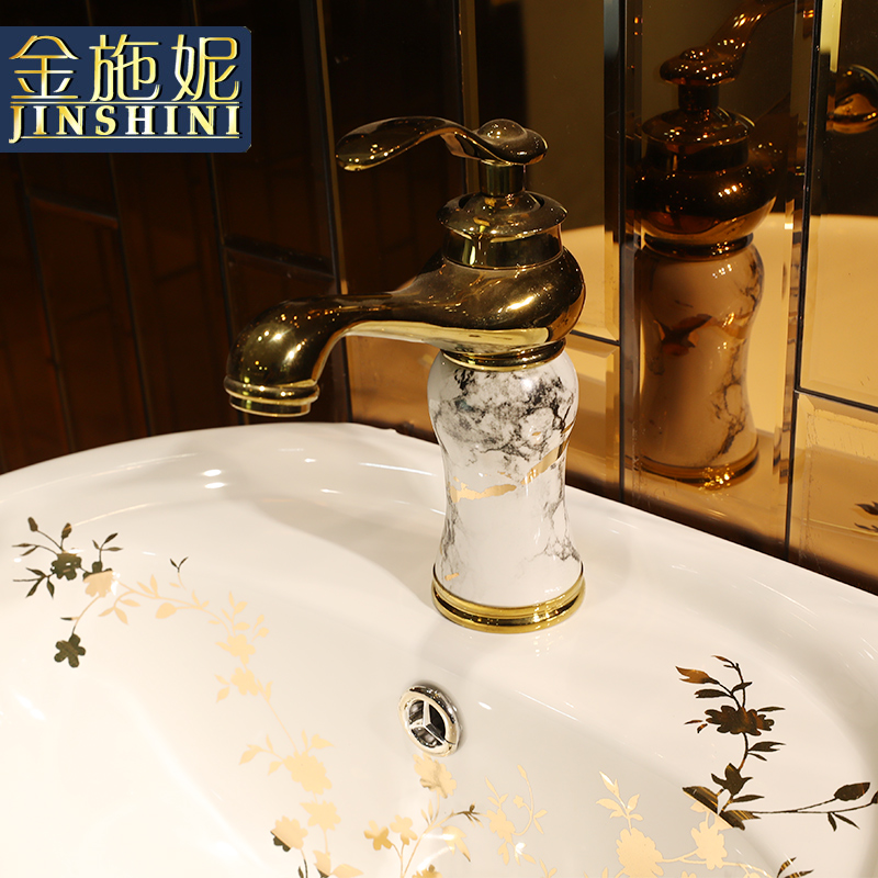 Marble pillar balcony floor integrated art basin ceramic sanitary ware lavatory toilet stage basin sink