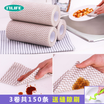 Disposable dishcloth kitchen dishwashing paper Non-woven lazy housework cleaning rag wet and dry dishwashing towel