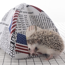 Non-fan hedgehog nest pet tent Golden Flower Demon King Squirrel hamster honey bag glide with small tent foldable removable and washable
