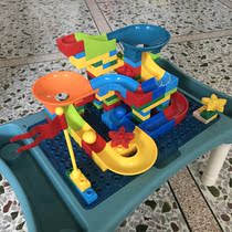 Childrens large grain multifunctional building blocks table Kindergarten Baby assembled toys Puzzle Puzzle 3-year 4 old 4 boys girl