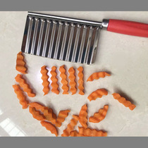 Wave knife Mace potato knife Stainless steel chip cutting knife Corrugated strip cutter Cutting potato tool