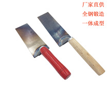 Forged one-piece trowel One-piece gray spoon Mud bricklayer dish knife bricklaying knife thickened dish trowel mud plate