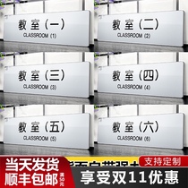 Classroom signboard Office signboard signboard School signboard Wall sticker Acrylic signboard Company unit department card signboard sticker custom signboard house card custom