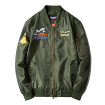 National Army Air Force Phantom-2000 fighter flight jacket Green jacket Embroidered pattern jacket Jacket